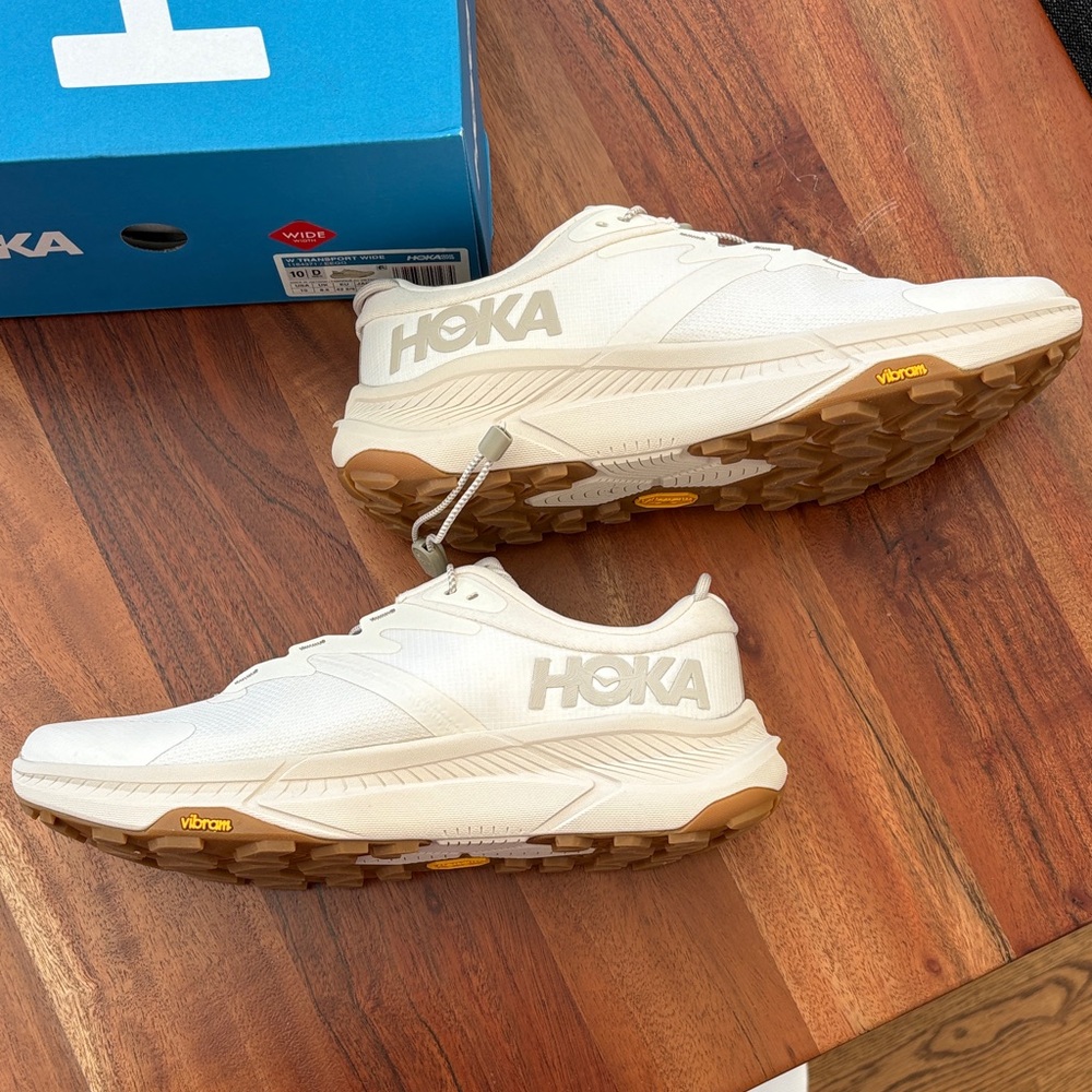 Hoka Transport women’s Beige / Eggnog Athletic Shoes - wide width size 10 - Picture 4 of 6